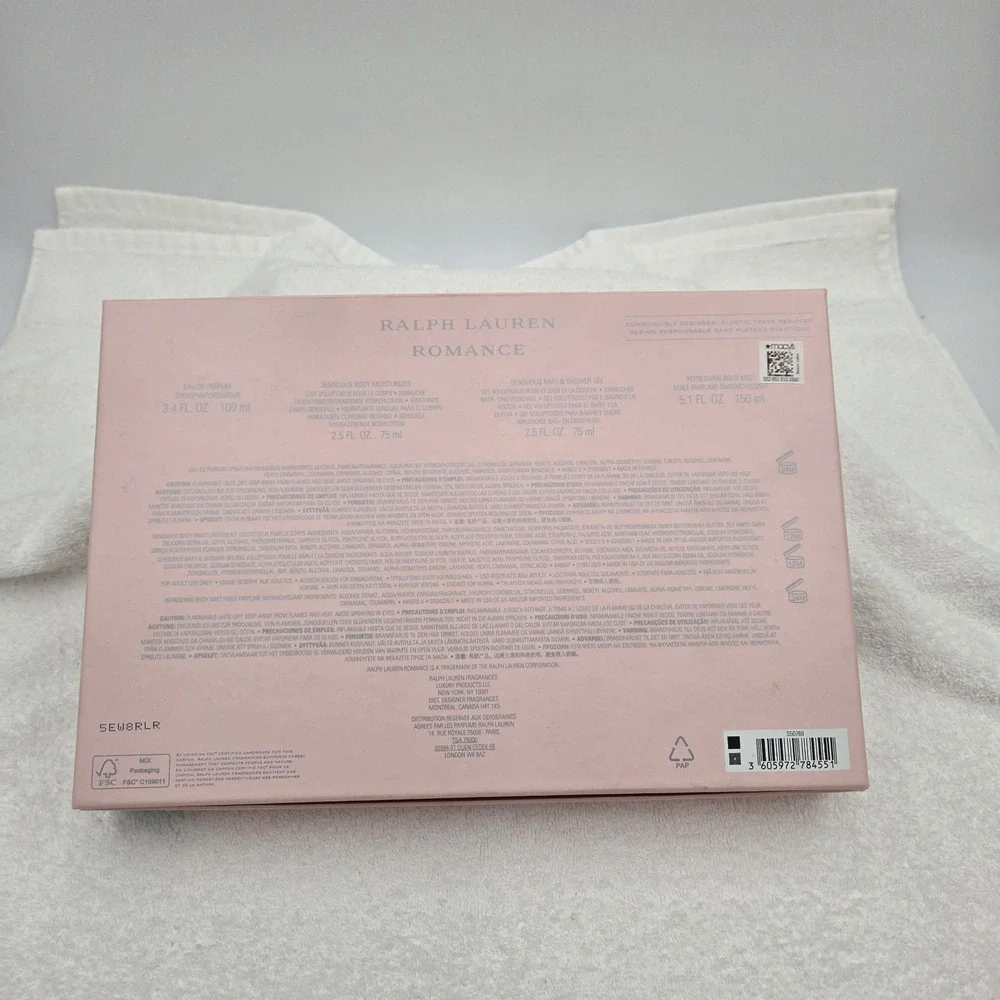 Ralph Lauren Romance EMPTY Gift Set Boxes Craft Supply Upcycle Decoupage Decor